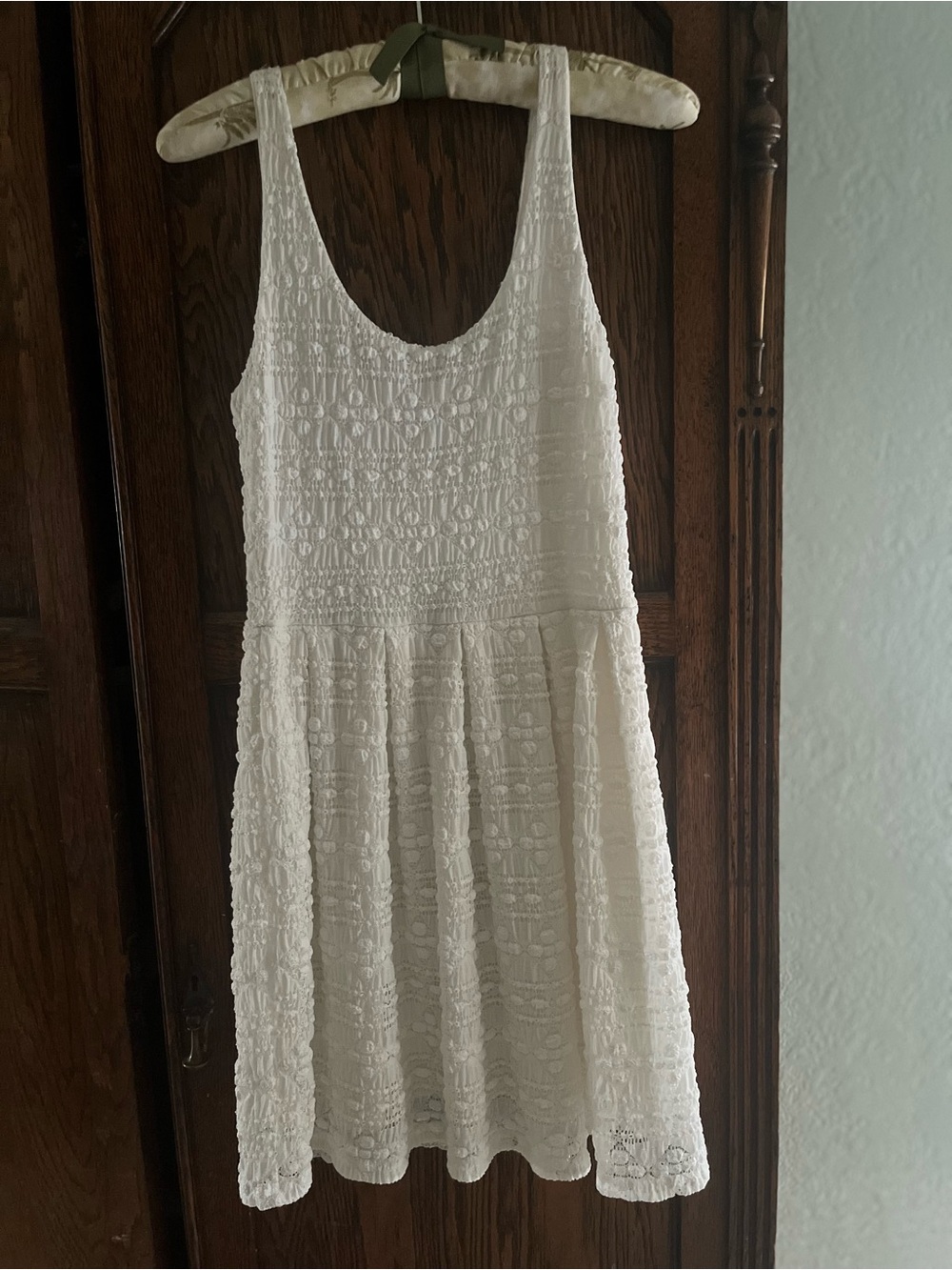 AQUA white mini dress small